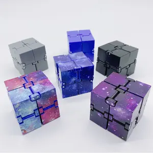 Popular New Fidget Cube Toy Second Generation Decompressed Toys Hot Selling Galaxy Infinity Cube