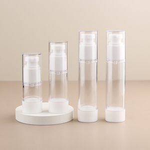 Botella de bomba sin aire vacía AS 15ml 30ml 50ml 80ml 100mL 120ml para cosméticos loción champú crema dispensación de viaje - Product Image 2