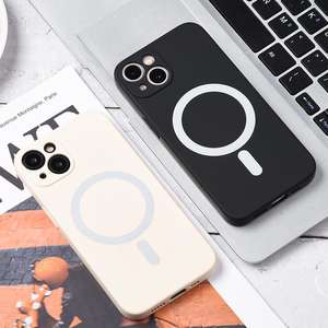 Funda de teléfono de TPU con logotipo personalizado al por mayor para <span class=keywords><strong>iPhone</strong></span> 13 14 15 <span class=keywords><strong>Pro</strong></span> <span class=keywords><strong>Max</strong></span> <span class=keywords><strong>X</strong></span> XS XR <span class=keywords><strong>Max</strong></span> carga inalámbrica con función magnética - Product Image 2