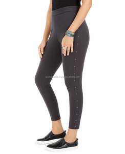 Leggings de yoga taille haute pour femmes, de haute qualité, coupe ajustée, respirants, séchage rapide, en spandex/polyester, avec poches - Product Image 3