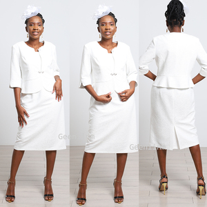 Robe de cérémonie blanche en mousseline de soie style turc grande taille pour femme, élégante tenue de dimanche boutonnée imprimée - Product Image 2