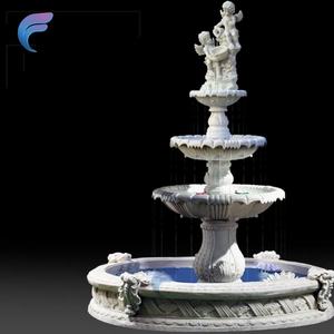 Fuente de Agua Decorativa de Hierro Dorado para Patio de Boda Estilo Europeo - Product Image 6