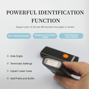 Scanner di codici a barre con codice qr 2D 1D in vendita mini lettore di codici a barre per dito automotirz - Product Image 2