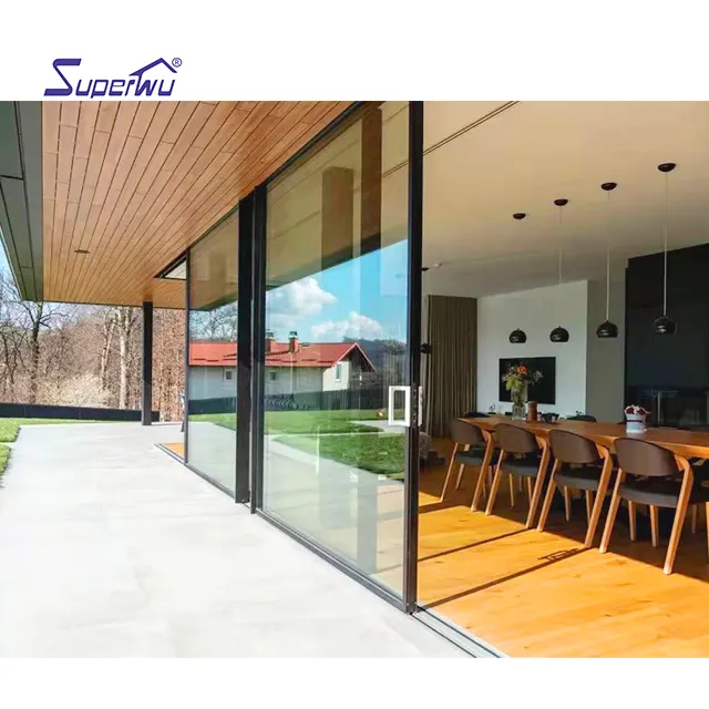 Superhouse NOA NFRC AS2047 New Product High Quality Glass Aluminum windows Double triple toughened Glazed fixed window