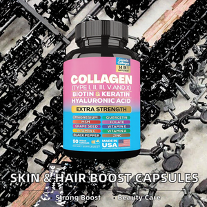 सौंदर्य टैबलेट के लिए कोलेजन कैप्सूल आहार की खुराक बनाते हैं जो त्वचा की नाखून बालों की देखभाल को बढ़ावा देते हैं और त्वचा स्वास्थ्य का समर्थन करते हैं। - Product Image 2
