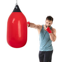 Sac de sable gonflable en PVC durable en forme de pilule pour la boxe/MMA, sac d'eau pour l'entraînement au punching, la remise en forme, les arts martiaux pour enfants