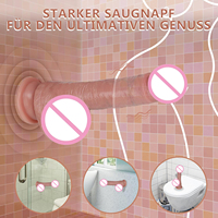 Vibrateur réaliste multifonctionnel pour point G, sensation de toucher réel, dildo en silicone souple pour femmes, télécommande sans fil 100%