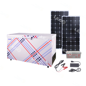 Nhà máy thương mại sử dụng refrig bán hàng trực tiếp DC12/24V năng lượng mặt trời điện tủ đông top-mở được xây dựng trong điều khiển 300L tủ lạnh - Product Image 1