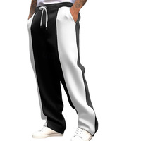 Pantalones Deportivos para Hombre con Bloques de Color, 240 g/m², Secado Rápido, Corte Holgado, con Cordón Ajustable, Venta al Por Mayor