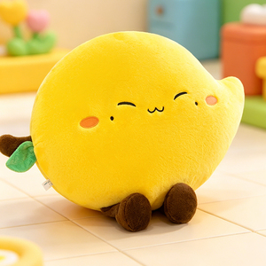 Almohada de Peluche Personalizada con Forma de <span class=keywords><strong>Mango</strong></span>, Suave y Adorable, con Diseño de Expresión Bordada, Decoración para el Hogar y Sofá, Logotipo ODM OEM - Product Image 2
