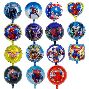 18英寸蜘蛛侠箔气球派对供应商超级英雄蜘蛛侠气球儿童生日婴儿淋浴派对装饰品K0073