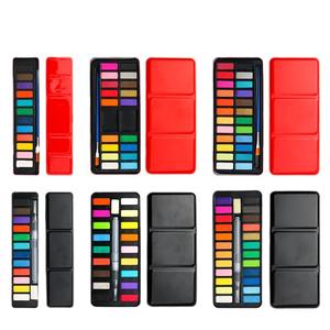 Ensemble de démarrage d'aquarelle et de <span class=keywords><strong>gouache</strong></span> solides - 18 couleurs, boîte non toxique, fournitures d'art sur papier portables - Product Image 5