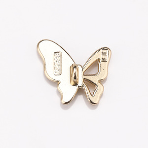 Prêt à Expédier Boutons de Luxe en Cristal Métallique avec Strass Papillon et Demi-Côtés pour Femmes - Product Image 6