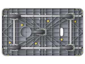 Zware last 1000kg 5 wielen winkelwagentje 120*70cm magazijn handkar vouwbare handkarren winkelwagentjes - Product Image 3