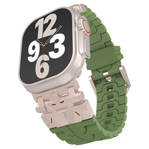 Correa de reloj de silicona Premium exclusiva de lujo a <span class=keywords><strong>precio</strong></span> de fábrica para <span class=keywords><strong>Apple</strong></span> <span class=keywords><strong>Watch</strong></span> Series X Ultra 2 <span class=keywords><strong>42mm</strong></span> 46mm 41mm 45mm - Product Image 2