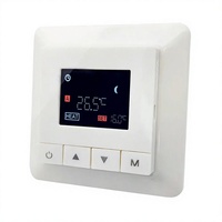 Termostato Inteligente para Calefacción por Suelo Radiante con Control por Aplicación Tuya, Sistema Hidrónico AC504, Válvula Anticondensación, Programable para 7 Días