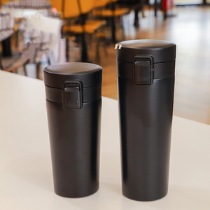 Gobelet à café portable 380 ml 500 ml, doublure en acier inoxydable 304, coque extérieure en PP 201, couvercle rabattable, tasse isotherme de voyage, logo personnalisé - Product Image 5