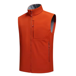 Chaleco softshell unisex impermeable y resistente al desgaste con logotipo personalizado al por mayor, chaleco para senderismo al aire libre. - Product Image 2