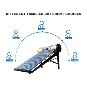 Sistema de Calentador de Agua con Tubo Evacuado de Acero Inoxidable Presurizado Integrado de 150L con Certificación Solar Keymark para Hogar y Exteriores - Product Image 1