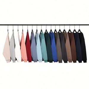 H5557 Fabricant de vêtements, vente en gros, sweat-shirts à col rond en coton mélangé 360 g/m² doublés de polaire, sweat-shirts pour hommes - Product Image 1