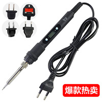 Fer à souder électrique 80W à température réglable avec écran LCD numérique 110V 220V, kit d'outils de réparation et de retravaillage avec pointes de fer à souder