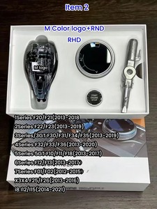 Poignée de levier de changement de vitesse en cristal pour BMW F30 F01 F32 X3 F25 F36 F07 F10 X6 F16 X5 E70 E71, levier de changement de vitesse en cristal, tige courte - Product Image 3