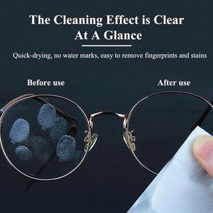 Lingettes humides antibactériennes écologiques biodégradables non parfumées emballées individuellement anti-buée pour les verres des lunettes - Product Image 3