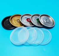 Vente en gros de modèles de logo personnalisés canettes de boisson gazeuse transparentes en PET conception d'anneau de traction à ouverture facile pour le thé, le jus et les boissons gazeuses matériau du bouchon en aluminium