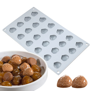 Molde de Silicona de Grado Alimenticio para Pasteles, 24 Cavidades, Forma de Cacahuete, para Mousse de Frutas, Chocolate, Velas, Marca <span class=keywords><strong>JDH</strong></span>, Modelo H-252 - Product Image 5