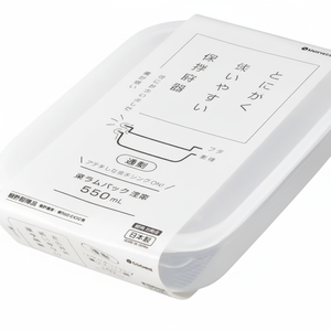 Contenitore per alimenti Inomata 550ml bianco sicuro per microonde - Product Image 1