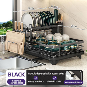 Égouttoir à vaisselle CCH à poser sur l'évier, support <span class=keywords><strong>de</strong></span> rangement pour évier <span class=keywords><strong>de</strong></span> <span class=keywords><strong>cuisine</strong></span> - Product Image 1