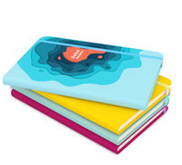 Journal de gratitude à couverture rigide en papier écologique de haute qualité avec bande élastique conception personnalisée cahiers à pois imprimés en papier