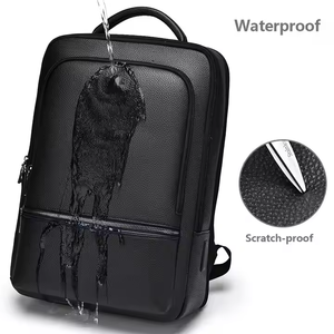 <span class=keywords><strong>Sac</strong></span> à <span class=keywords><strong>dos</strong></span> de direction en <span class=keywords><strong>cuir</strong></span> PU imperméable pour hommes avec port de charge USB <span class=keywords><strong>sac</strong></span> à <span class=keywords><strong>dos</strong></span> pour ordinateur portable de bureau, d'école et d'affaires avec fermeture à glissière - Product Image 2