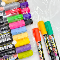 Marqueur acrylique liquide droit à pointe souple, stylo à dessin à encre permanente, fournitures artistiques pour étudiants, marqueurs d'art colorés 8/18/36 couleurs