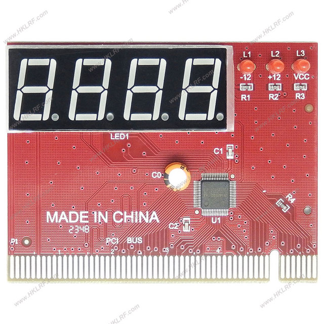 Desktop 4-Bit Diagnostic Card PCI Mainboard Detector Analyzer