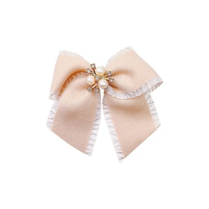 Accessoires pour cheveux coréens, style frais et doux, nœud multicolores en couleur unie, pince à cheveux fantaisie, barrette à nœud en ruban pour jeunes filles - Product Image 4