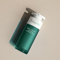 Botol Kemasan Kosmetik Plastik Berwarna Pompa Lotion Tanpa Udara Dinding Ganda Modern 15ml 30ml 50ml Bentuk Silinder untuk Perawatan Kulit