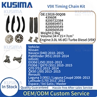 06CTK1114 13028-00Q0B Kit Tensioner Rel Pemandu Rantai Timing untuk Nissan Pathfinder Infiniti V9X QX70D FX30D EX30D 3.0L Diesel