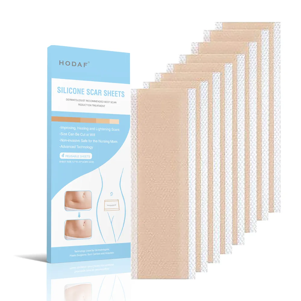 2024 nouveautés soins de santé Silicone Gel feuille enlever cicatrice réparation Patch Silicone naturel cicatrice feuille réparation feuille pansement