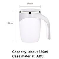 Nouveautés 2023 – Bouteille mélangeuse électrique portable 380 ml à rotation automatique pour protéines, tasse à café avec couvercle, logo personnalisé