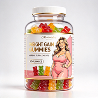 Gummies véganes pour la prise de poids, marque privée OEM, sans conservateurs naturels, compléments alimentaires pour un appétit sain et une masse corporelle optimale