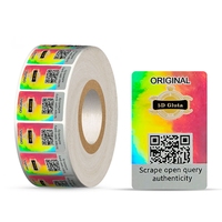 Étiquette holographique laser à code QR personnalisée anti-faux sceau de sceau autocollants d'hologramme de sécurité de vérification de marque