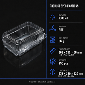 Boîtes à biscuits personnalisées en PET de qualité alimentaire, contenants d'emballage transparents rectangulaires pour XF-0211, taille et logo personnalisés pour la marque, MOQ - Product Image 2