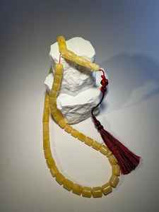 Perles de prière traditionnelles en corne de buffle, artisanat naturel, perles de prière uniques faites à la main pour la méditation religieuse et spirituelle - Product Image 3