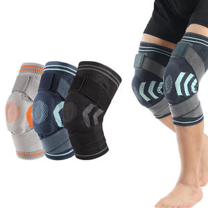 Logo personnalisé OEM Basketball Sports Tissage Genouillère de soutien élastique avec sangles - Product Image 5