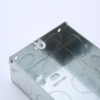 Boîtier de jonction universel anti-chute en acier galvanisé 3x3+1 pour électricien