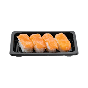 Envasado de alimentos de plástico transparente desechable japonés más vendido de 5 oz con tapa transparente apilable para un envasado de alimentos eficiente para sushi - Product Image 2