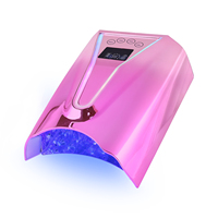 Lampe à Ongles Simei Puissante Pro Cure 128 Watts, Kit Complet Sun Nail avec Lampe UV et Ponceuse Électrique 45000 Tr/Min