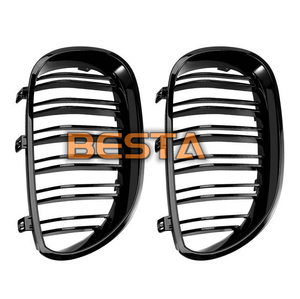 Parrilla Delantera para Automóvil, Parrilla Delantera de Doble Línea, Apta para <span class=keywords><strong>BMW</strong></span> Serie 5 <span class=keywords><strong>E60</strong></span> E61 M5 <span class=keywords><strong>520i</strong></span> 535i 550i 2003-2010 - Product Image 2
