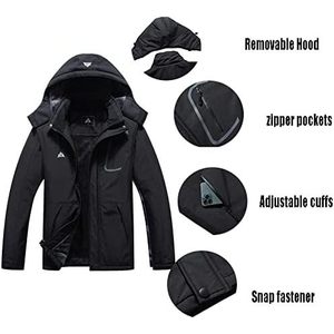 Veste de ski imperméable pour femme Moerdeng, doublée de polaire, manteau d'hiver, coupe-vent d'extérieur, équipement de snowboard - Product Image 5